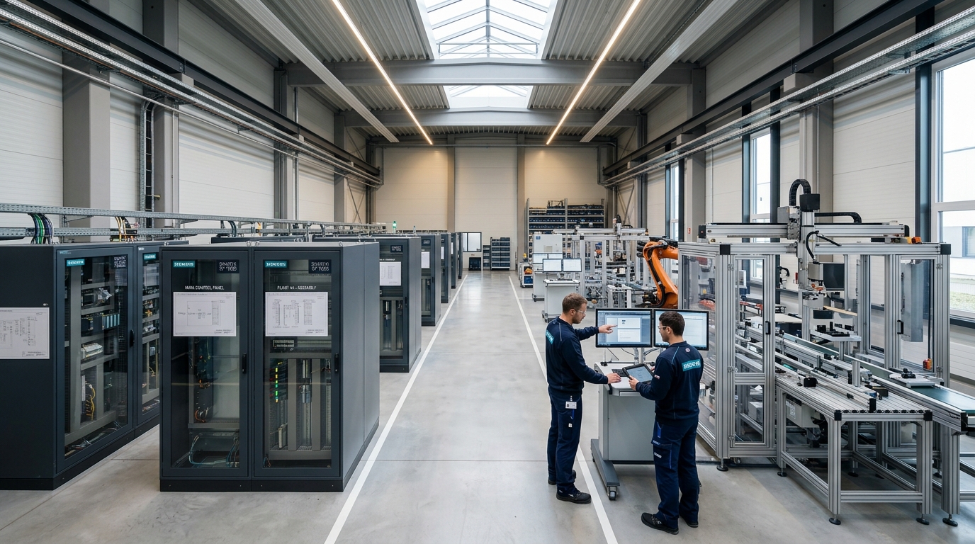 Moderne Automatisierungshalle